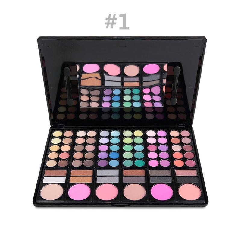 

78 Color Eyeshadow Tray Beginner Pearlescent Matte Earth Color Eye Shadow Hot Selling Market Trend Smooth Powder 235X175X17mm, 01