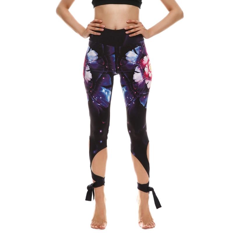 

SAGACE Women' pants Casual Sports Yoga Pants Fitness Running High Waist Print Ballet Strappy Sports Leggings Workout Yoga, Bg