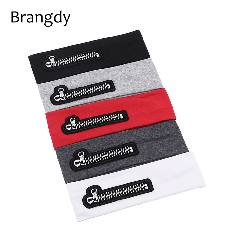 

Baby Girls Boys Cotton Headband Headwear For Autumn Summer Childs Zipper Stretch Hairband Hair Accessories Toddlers Photo Props, White