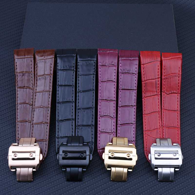 

Leather strap men's watch accessories for Santos100 calf leather watch strap 20mm23mm sports waterproof bracelet ladies