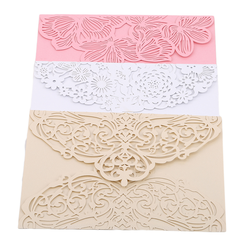 

Openwork Wedding Invitation 10 Pieces Of European-Style Wedding Paper-Cut Invitations Greeting Cards Party Supplies