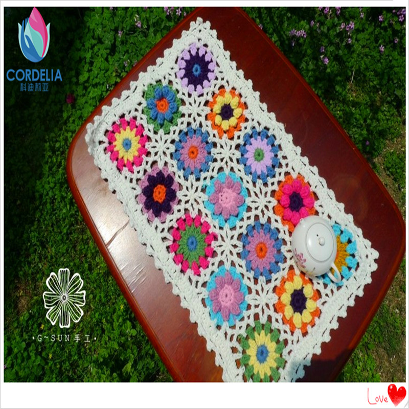 

ZAKKA fashion cotton crochet lace blanket for baby kid cushion throw blanket for sofa soft kids car set cover 3d flower