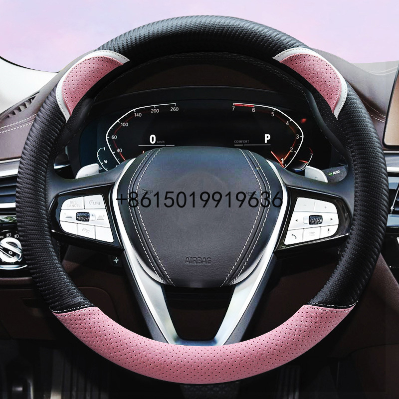 

for BMW x1 x2 x3 x4 x5 x6 x7 520li 320li 3 5 7 1 Series 38cm diameter universal steering wheel cover breathable and comfortable