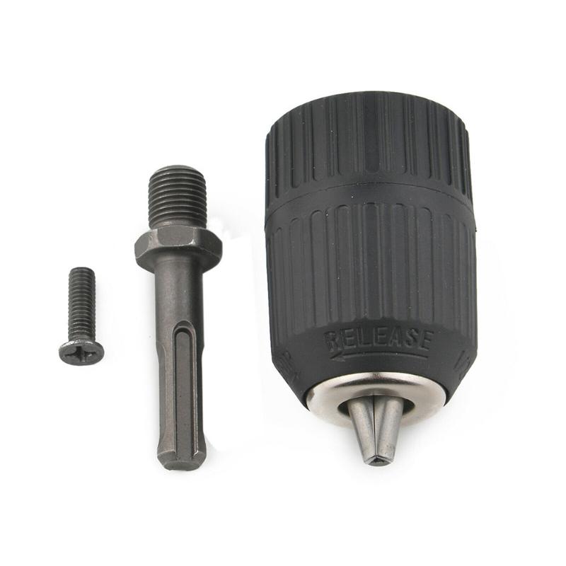 

HSS Keyless Drill Chuck Hardware Tool W/ 6.35mm 1/4'' Hex Adaptor+1* Connect Rod Keyless Drill Chuck Connecting Rod