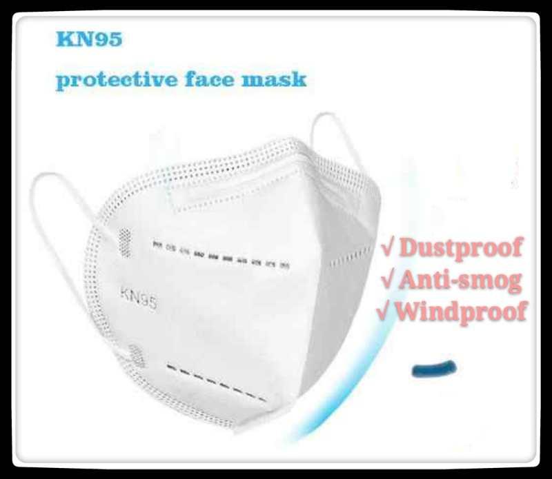 

KN95 mask high-quality five-layer filter disposable mask can be exported to the United States, dustproof and windproof PM2.5 designer mask
