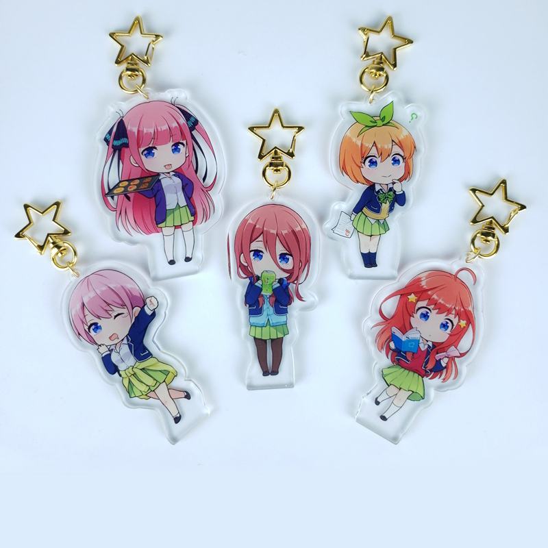 

1pcs Anime The Quintessential Quintuplets Nakano Itsuki Printed Acrylic Keychain Pendant Cosplay Prop Decor Keyring Boy Girl