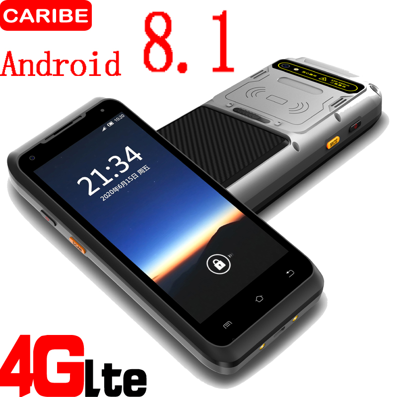 

CARIBE Android 8.1 Scannning Device RFID Reader Inventory Logsitic Supermarket Pda Barcode Scanner with 5.5 Inch Screen