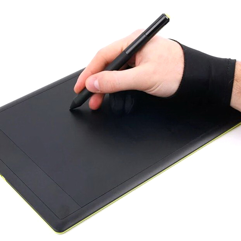 

2 Finger Anti-fouling Glove,both For Right And Left Hand Artist Drawing For Any Graphics Drawing Tablet Painting Supplies