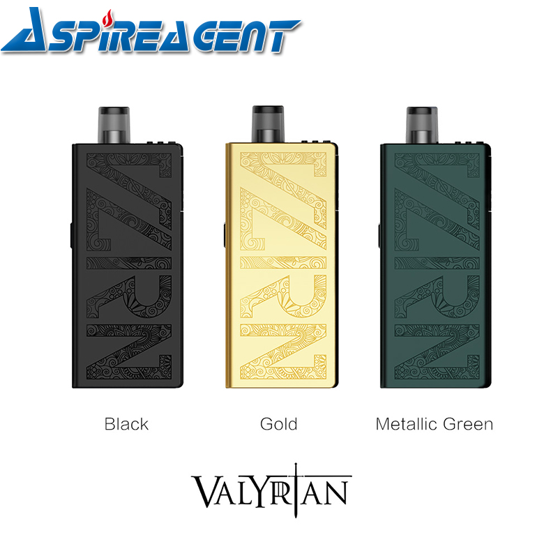 

UWELL Valyrian Pod System Kit 25W 1250mAh with 3ml Pod Cartridge Adjustable-Airflow FeCrAI 1.0ohm/0.6ohm Coil Optimized for DTL & MTL Vaping, Note for colors