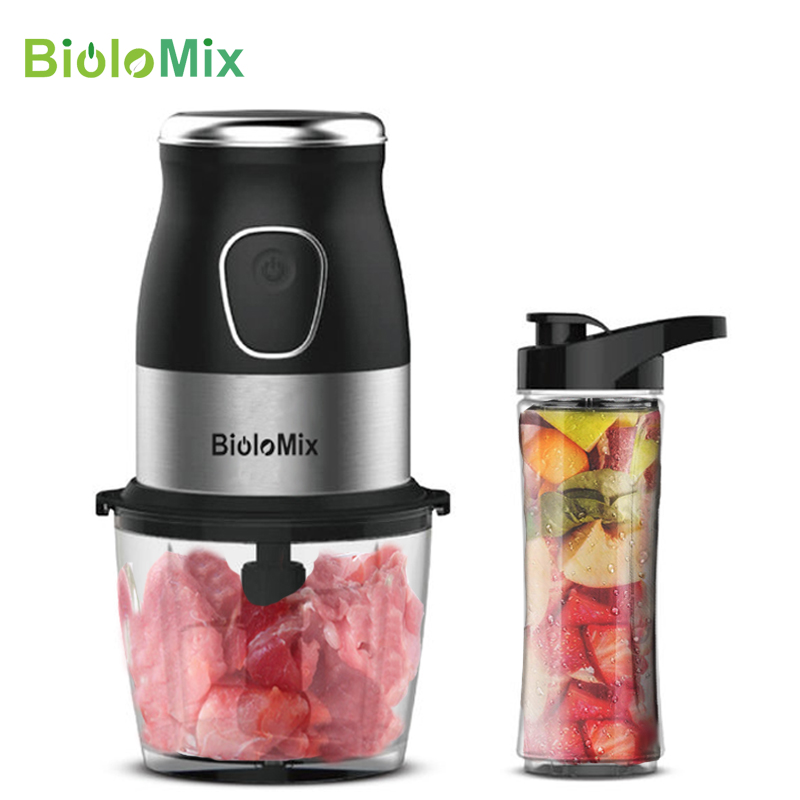 

High Speed Multi Function 500W Processor Meat Grinder Portable Personal Mini Blender Mixer Juicer Dry Grinder 800ml Chopper