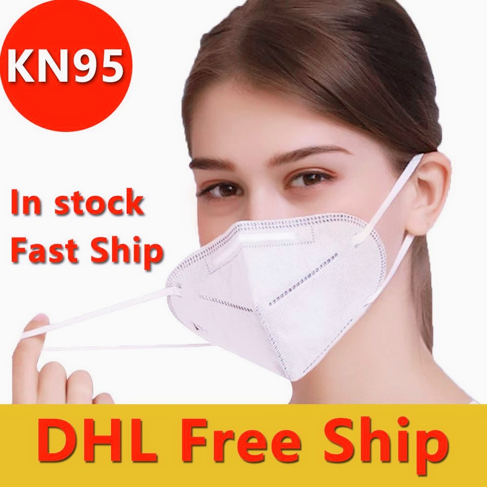 

Spot Kn95 mask five-layer filter folding disposable protective mask dust and fog adult mask free shipping