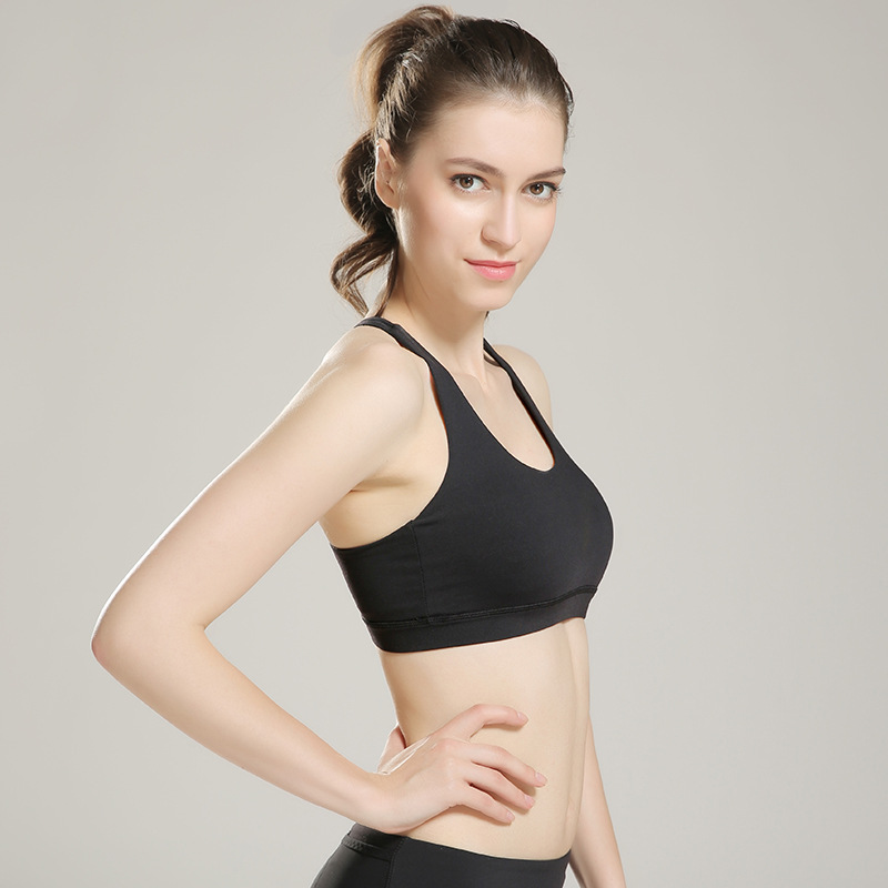 

Eshtanga sports bra Free Shipping Women Solid Top Quality Quick Dry Outdoors Sports Bra, Yoga tank top Size -L, Blue