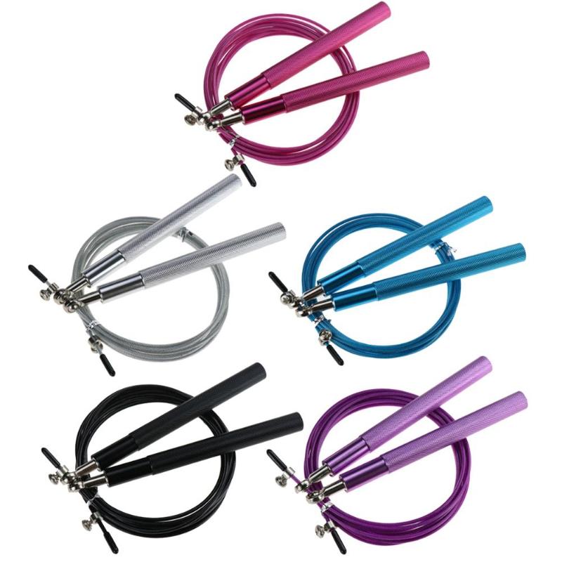 

Aluminum Handle Steel Wire Jump Rope Ball Bearing Skipping Rope Steel Wire
