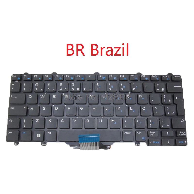 

Laptop BR TI TR TW Keyboard For 7350 E5250 E5270 E7250 E7270 E7450 E7470 Brazil Thailand Turkish Chinese new