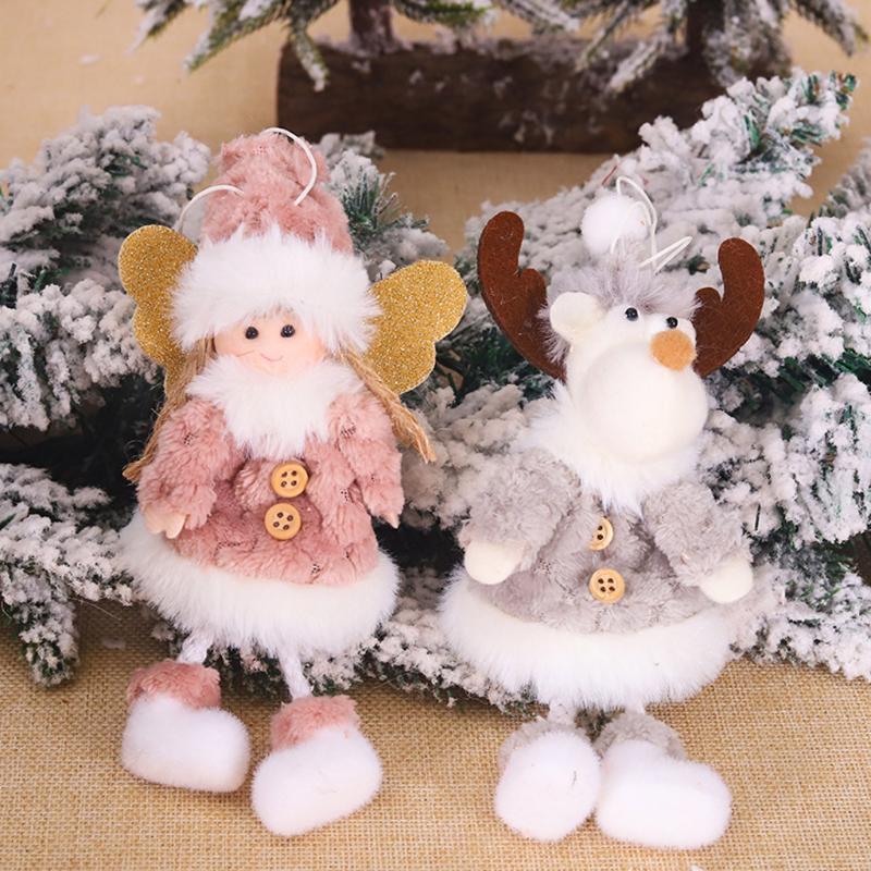 

2020 New Year Latest Christmas Plush Angel Dolls Xmas Tree Ornament Noel Decor Christmas Decor for Home Navidad 2020 Kid Gift