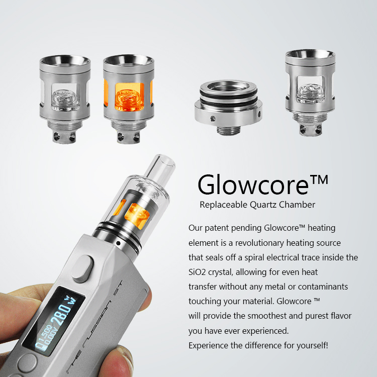 

Quartz boiler for wax glass atomizers big tank Longmada 510 thread heating coil vape with kit