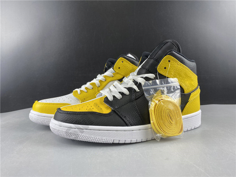 

2020 Jumpman 1 1S black and yellow Two-tone sneakers Designer With box OG Authentic New Zoom men Basketball Shoes Cj9219-700