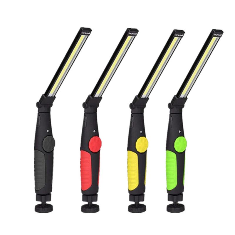 

Portable COB LED Torch USB Rechargeable Work Light Foldable Magnetic Rotated Outdoor Camping Light Spotlight