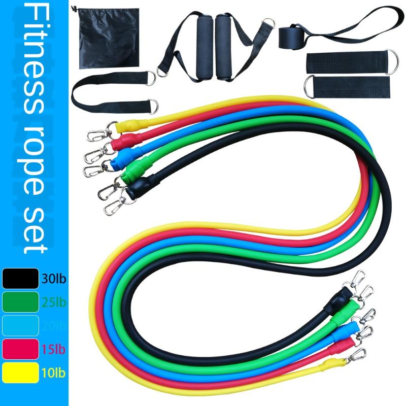 

heavy workout resistance bands set stretch fitness yoga belt equipment rope Rubber Training fitness accessories 12 piece set