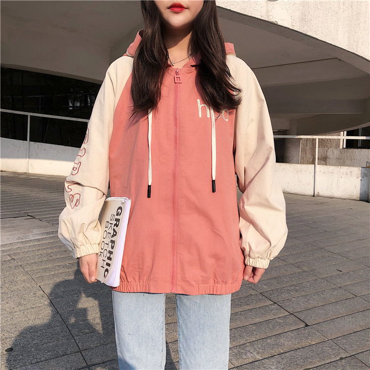 

Bomber Jackets Women New Women' Basic Jacket Fashion Windbreaker Outwear Female Baseball Women Coat, Thin