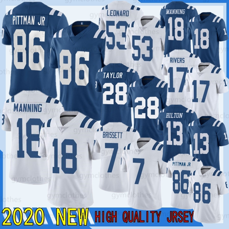 

Jacoby Brissett 2020 Andrew Luck NEW T.Y. Hilton JERSEY Michael Pittman Jr. Jonathan Taylor Darius Leonard Peyton Manning Philip Rivers, Xiaoma