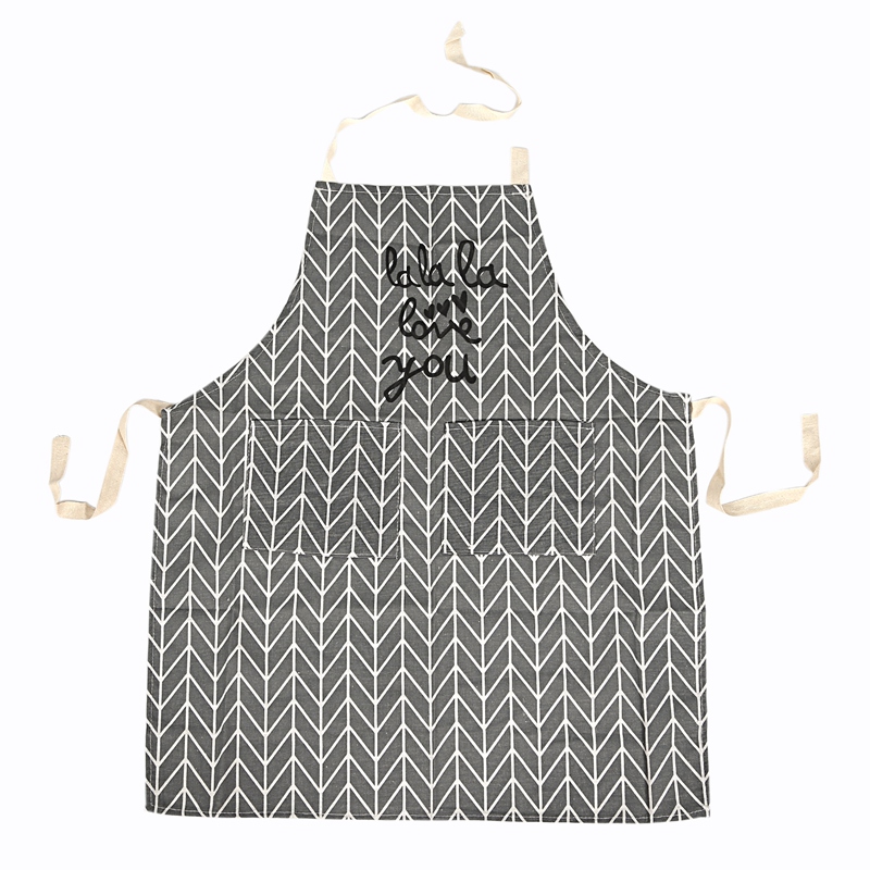 

Kitchen Cooking Apron with Pockets Fashion Universal for Women Men Girls, cotton and linen, Anti-oil,Gray