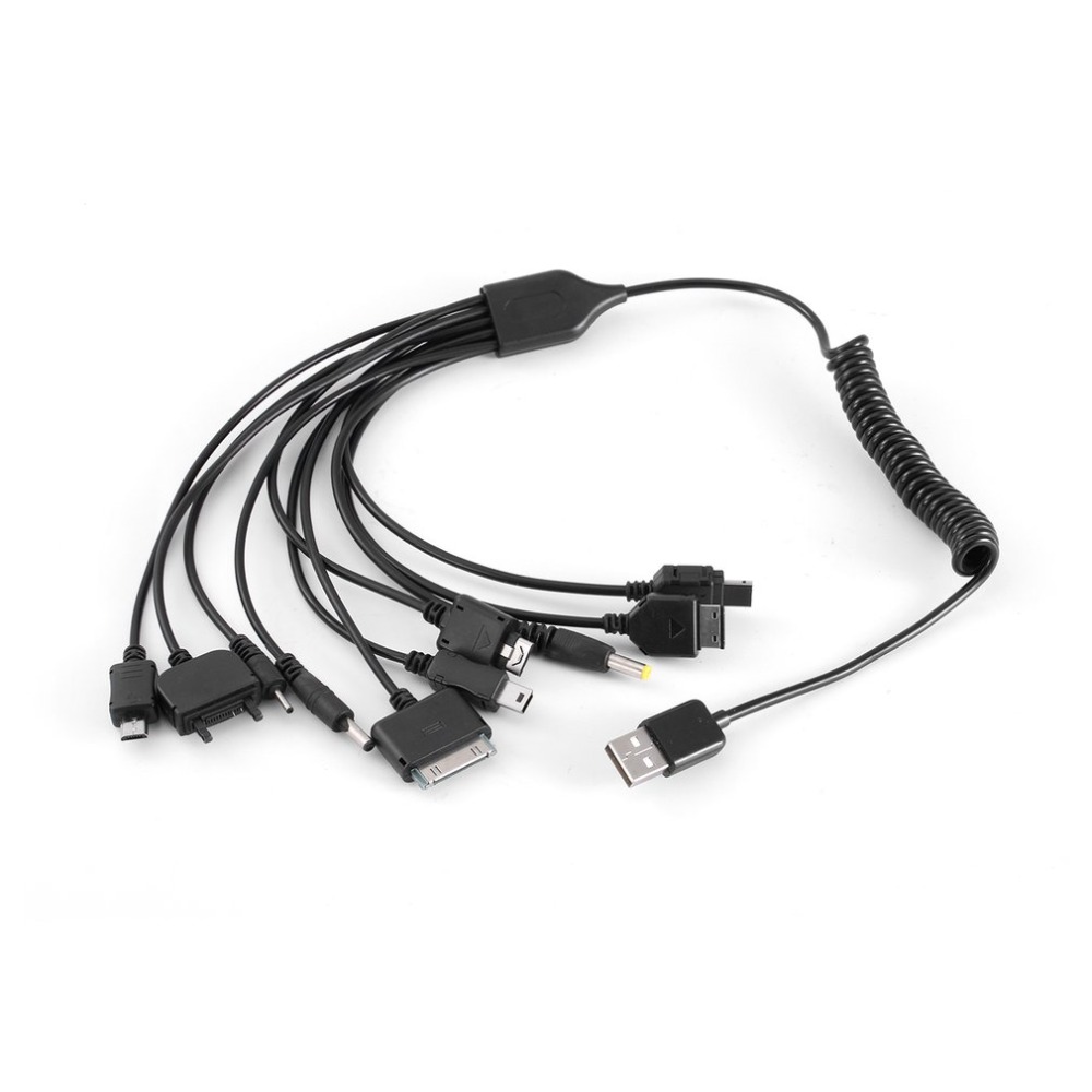 

10 in 1 Universal Charging Cables Portable Lightweight Multifunctional USB Charge Charging Cable Compatible with Universal Tablets Phones