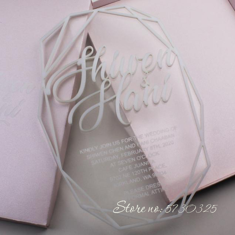 

3D Unique Gold Wedding Invitations Hot Foil Personalized Invitations Boxed Wedding Invitation Cards Laser Cutting