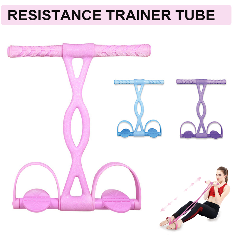 

Silicone Fitness Pull Tension Rope Sit Up Breast Expanding Multifunctional Foot Pedal Resistance Band Home Workout Training Rope