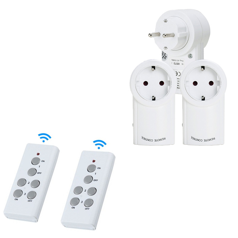 

Universal EU socket plug wireless power socket 433.92hhz RF remote control smart plug compatible with Broadlink RM pro