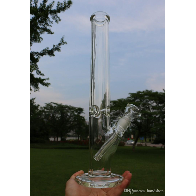 

9mm straight tube bong Glass Bong 35cm Ice thick elephant Joint waterpipe with 14/18 downstem 14mm bowl