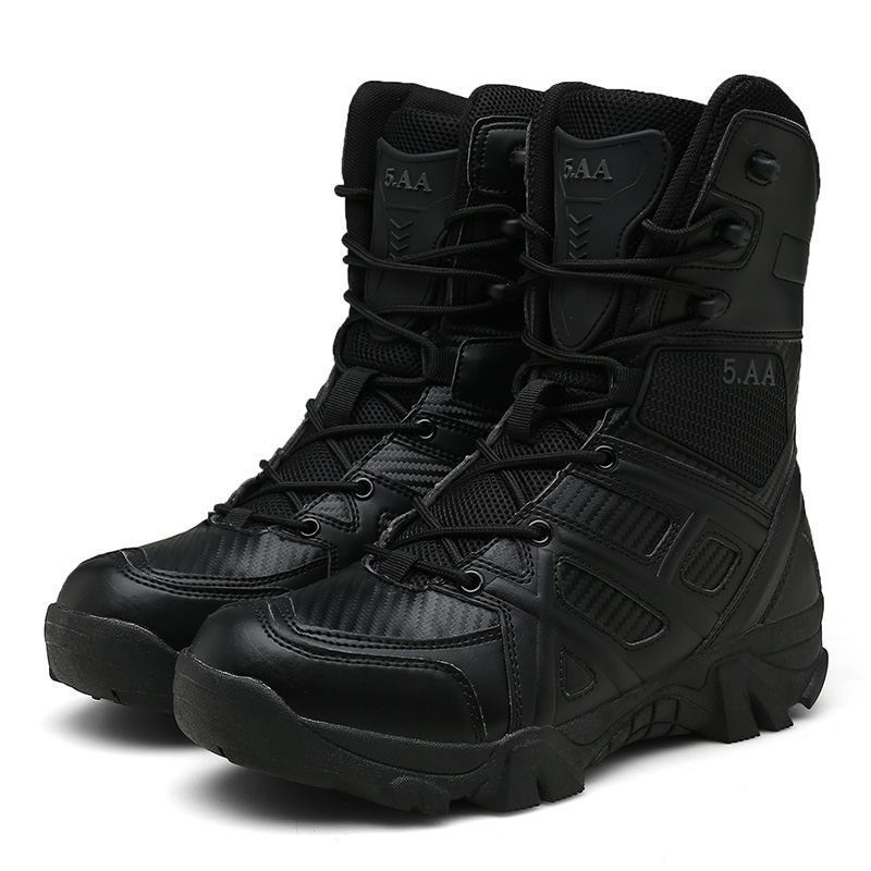 

2020 Special Force Desert Combat Boots Men Fashion Leather Tactical Waterproof Ankle Botas Shoes HX-041, Beige