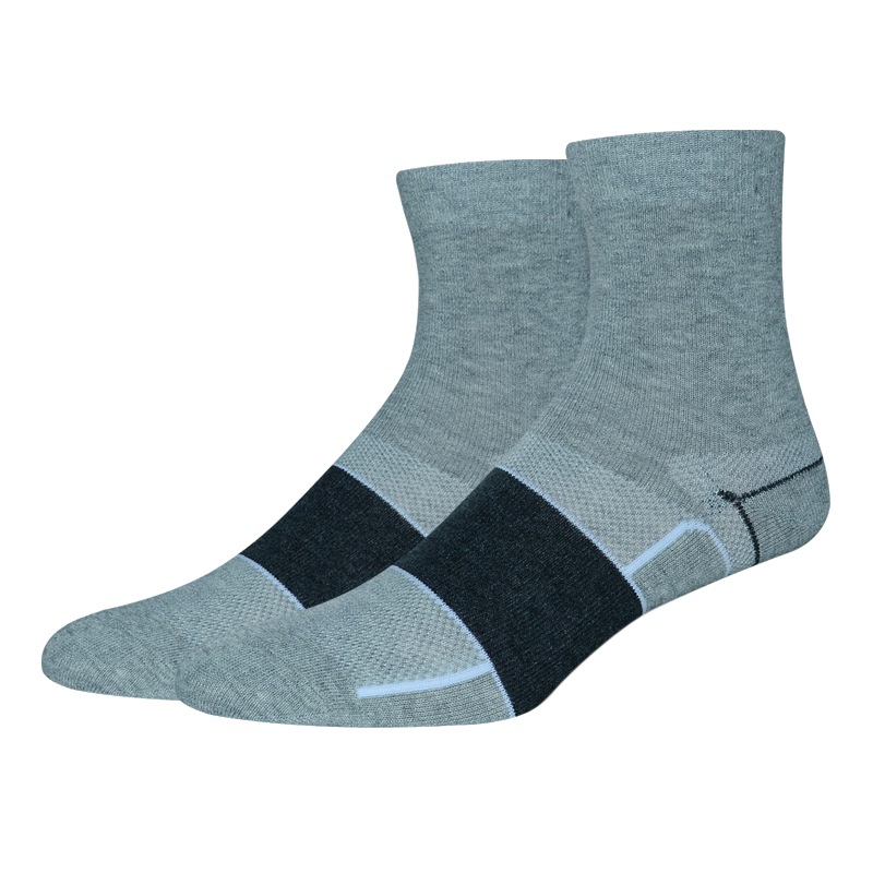 

New Style Bike Socks Outdoor Cycling Breathable Basketball Badminton Soccer Running Tennis Sports Sock, Gray