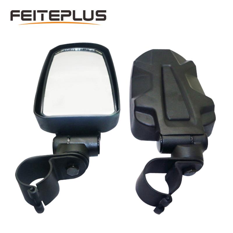 

Universal UTV/ATV Rearview Mirror Large Field Mirror With 1.75" or 2" Bracket For All Terrain Mountain Bikes