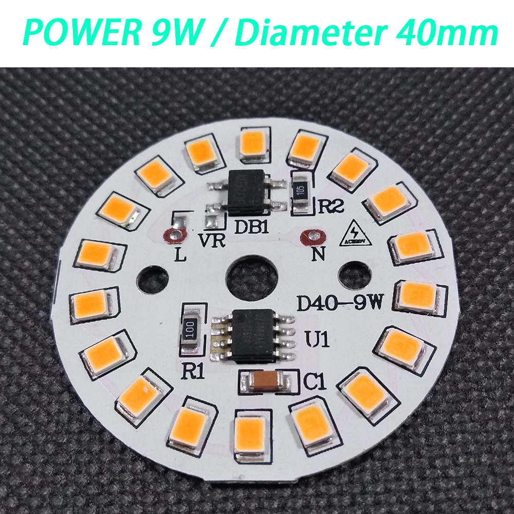 

10PCS/LOT Driver Integrated LED Chip SMD For Bulb 220V Input Directly With Smart IC DIY 3W 5W 7W 9W 12W Downlight Spotlight