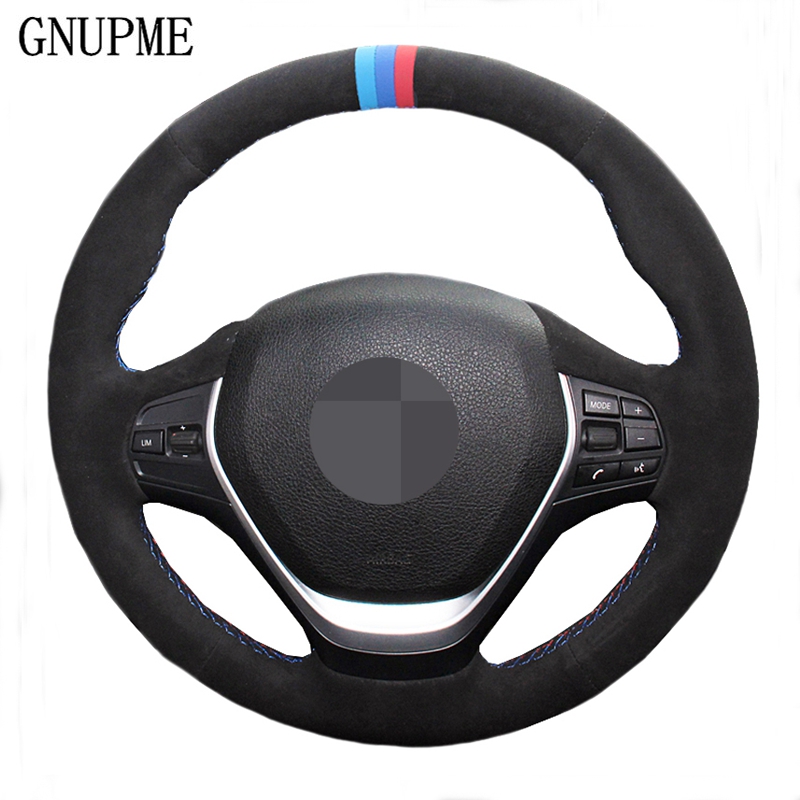 

DIY Black Suede Car Steering Wheel Cover for BMW F20 2012-2018 F45 2014-2018 F30 F31 F34 2013-2017 F32 F33 F36