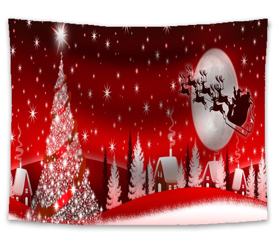 

Hanging Ins Background Cloth Decorative Cloth Christmas Pattern Fabric Table Linen Tapestry Wall Tapestry