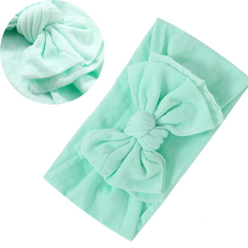 

Super Soft Seamless Hair Bows Headband For Children Baby Girl Double Bowknot Nylon Headbands Newborn Turban Hair Accessories New, Nsfb-9694-2a6han