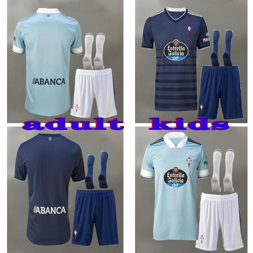 

20 21 Celta Vigo adult Soccer Jerseys IAGO ASPAS 2020 2021 RC Celta de Vigo SMOLOV Camiseta de futbol NOLITO S.MINA kids Football Shirt suit, Black