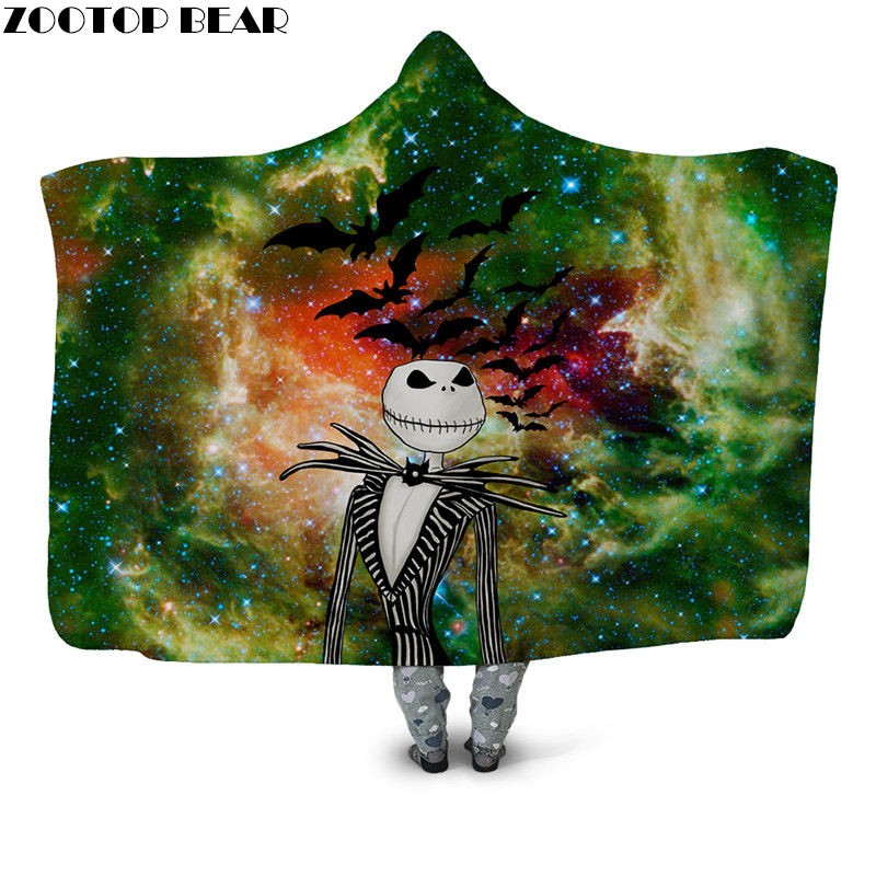 

Galaxy Movie Wearable Bedspread 3D Print Plush Blanket Sofa Fleece Throw Blanket Home Office Casual Fashion Hooded