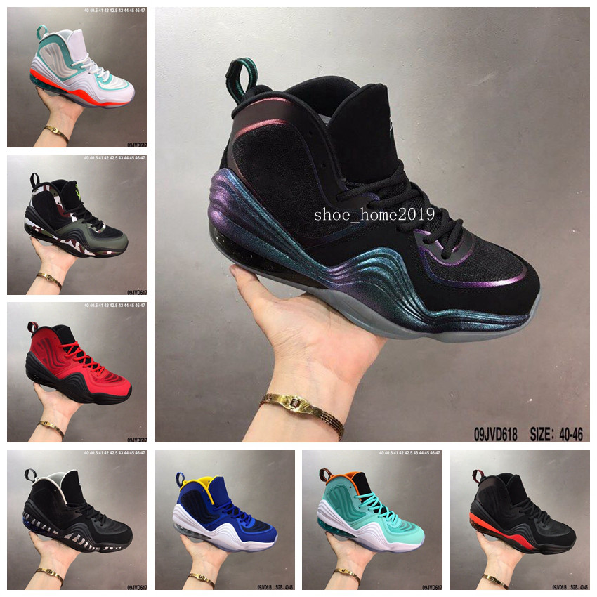

High Quality Penny 5 5S Invisibility Cloak V Shoe Mens Basketball Shoes Hardaway Green Blue OG Camo Sport Trainers Sneakers Size 40-46, #1