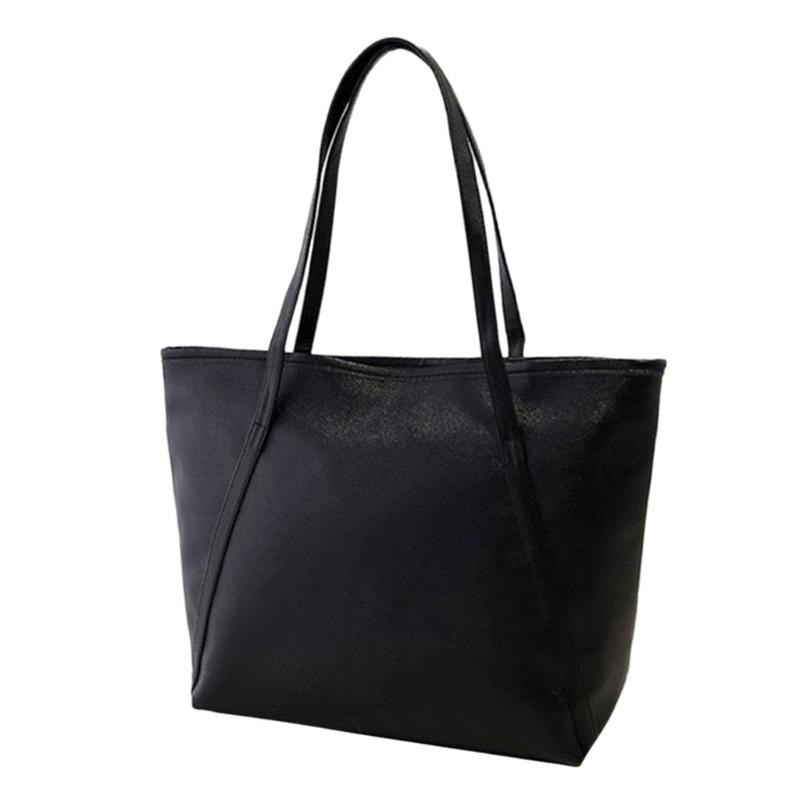 

Women's Fashion Casual Shoulder Bag Women Handle Bags Lady Big Capacity Purse Leather Female Big Tote Ladies Handbag Torebka, Black