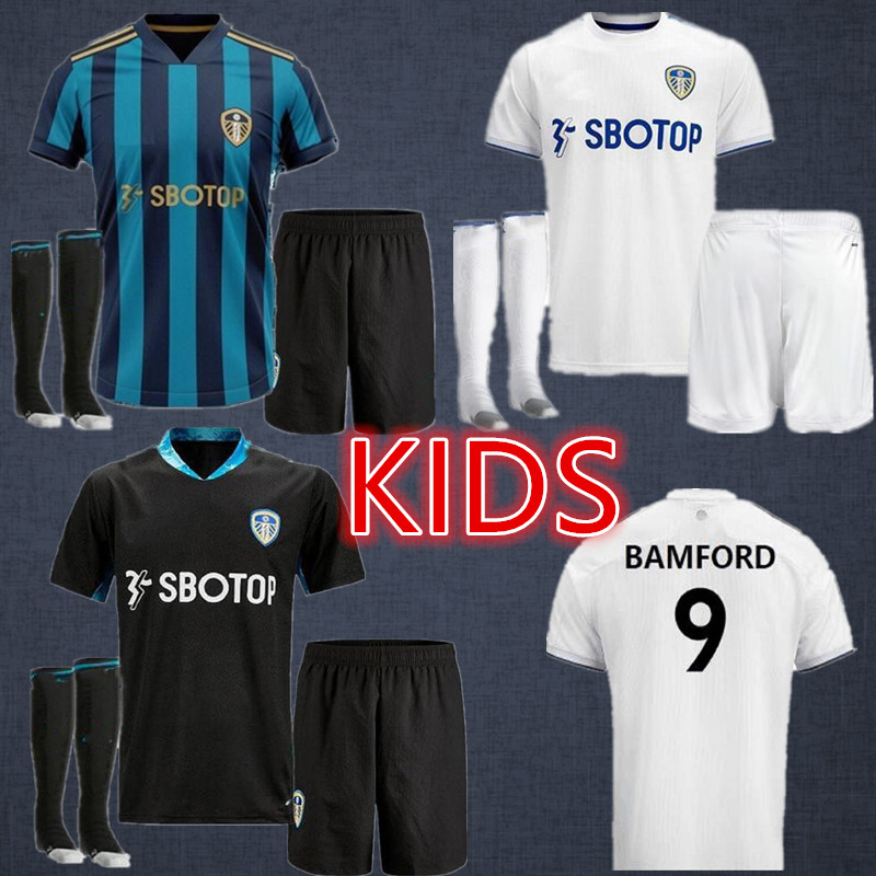 

2020 2021 Leeds United 100th anniversary soccer jersey CLARKE 100 years kids kit Menfootball shirt COSTA Celebrates BAMFORD, Kids+patch