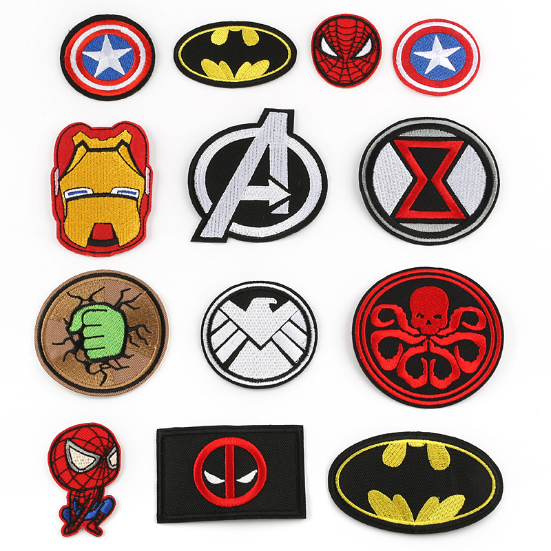 

20200816 Cartoon clothing accessories patch and embroidery patch, Black