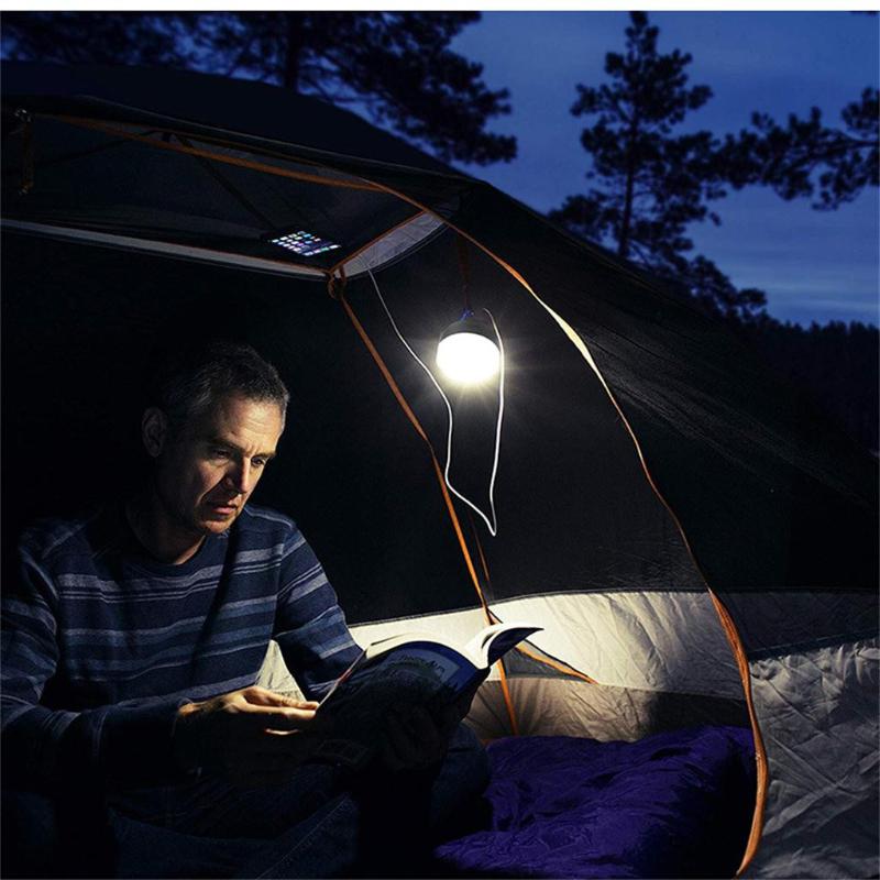 

2020 New Solar Portable Led Camping Lights Outdoor USB LED solar camping light charging portable Outdoor round tent light