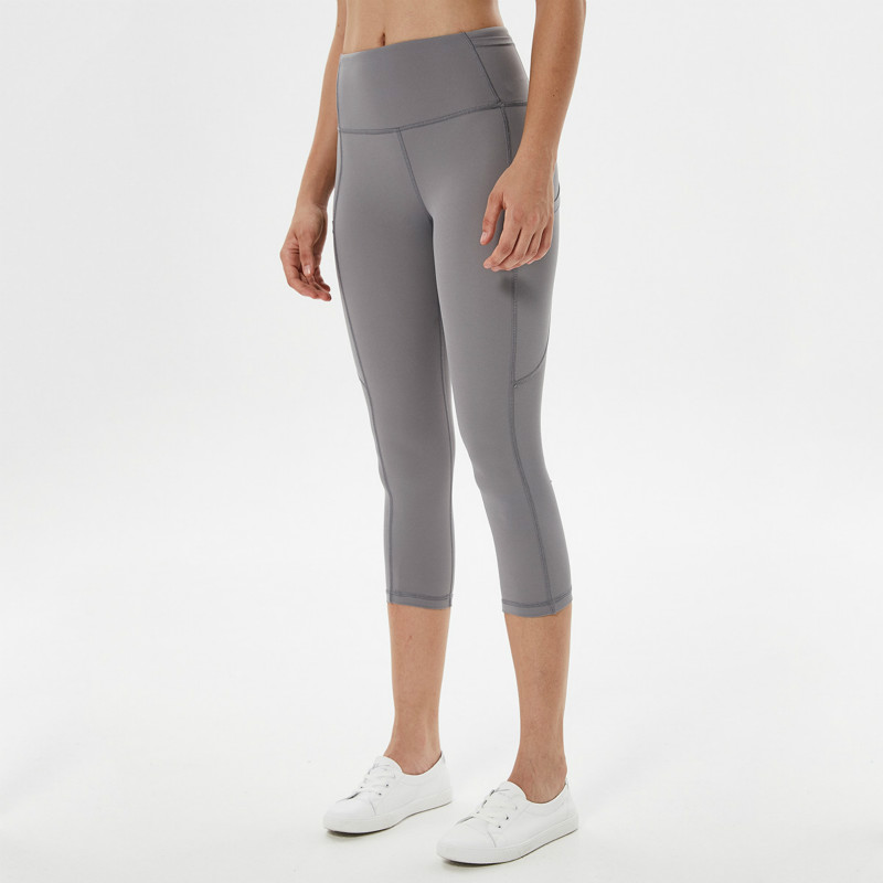 

Woman Stretch Pockets High Waist Running Sports Tights Fitness Peach Hip Yoga Pants Leggins Sport Women Fitness Yoga Leggings, As shown