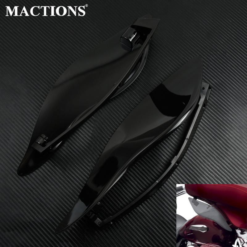 

Black Air Deflector Motorcycle Fairing Side Adjustable Air Deflectors For Touring 14-19 2020 Electra Glide FLHX