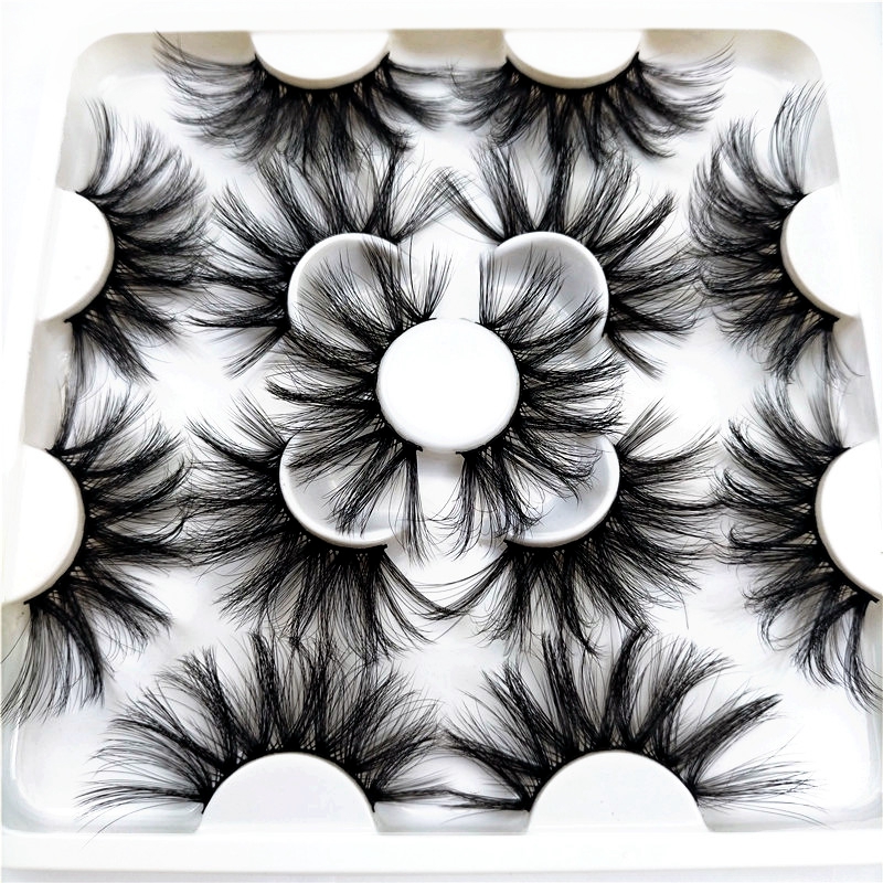 

NEW 7/8 pairs 25mm 3D Faux Mink Lashes Long False Eyelashes Dramatic Volume Fake Lashes Makeup Extension Eyelash maquiagem