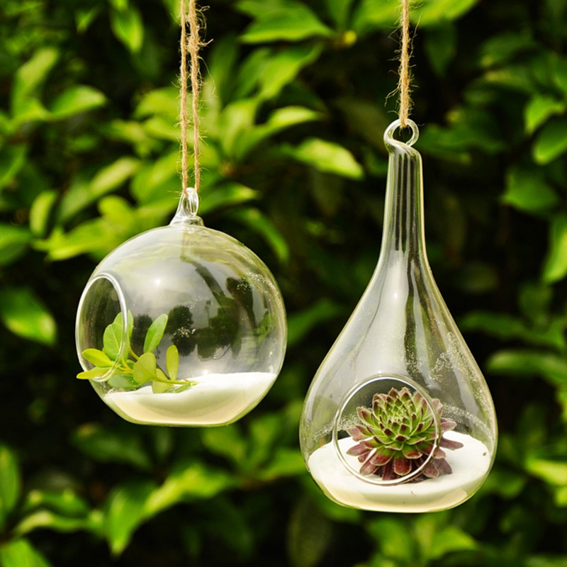 

18pcs/pack Hanging Glass Terrarium Set Candle Holder Wedding Live Glass Hanging ball Decoration Terrarium Candle Holder