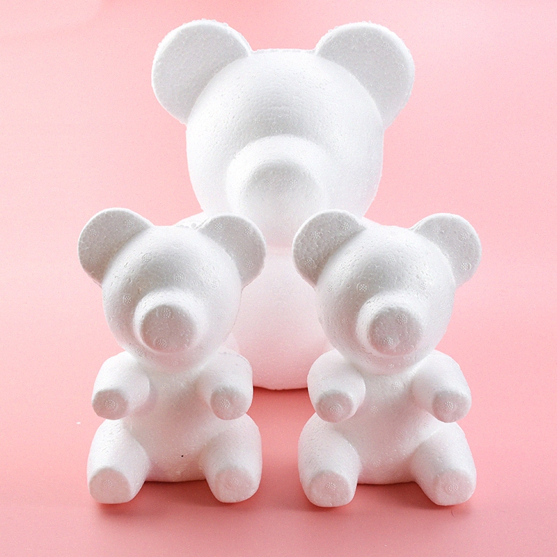 

1pcs 20cm/30cm Artificial Flowers Foam teddy bear of roses Mold Gifts Polystyrene Styrofoam wedding Valentine's present baFO#, Glue gun 1pcs